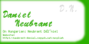 daniel neubrant business card